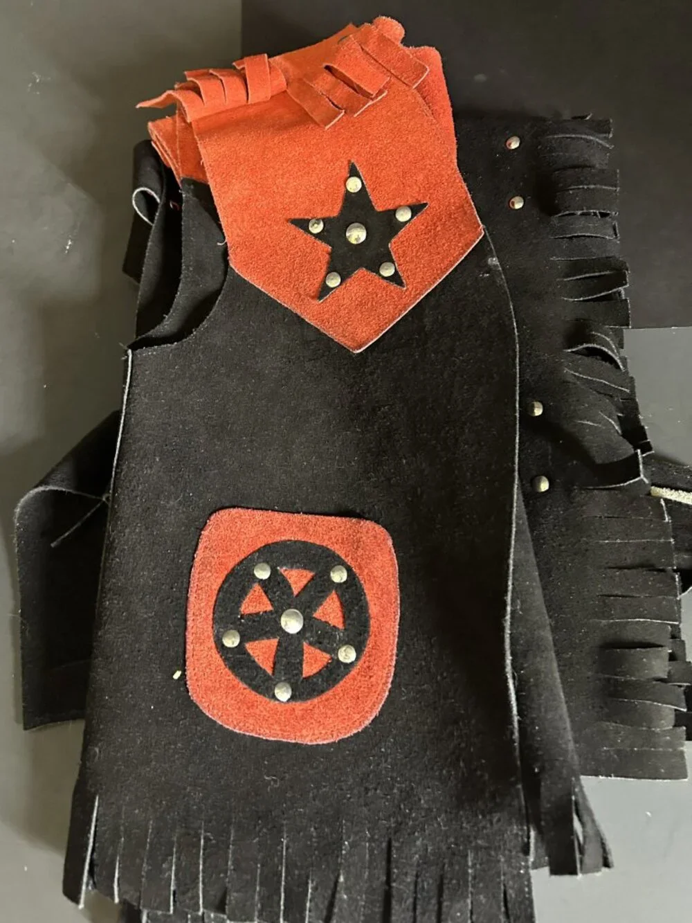 Vintage Children's Western Vest and Chaps Set